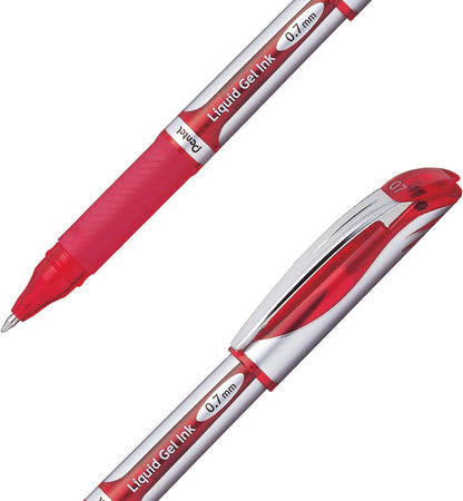 Pentel Energel XM 0.7mm Tip Gel pen - Red (Pack of 12