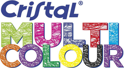 Bic Cristal Multicolour Ballpoint Pens With Wide Tip (1.6mm) Pens For Colourful Writing In Assorted Colours, Pack Of 30