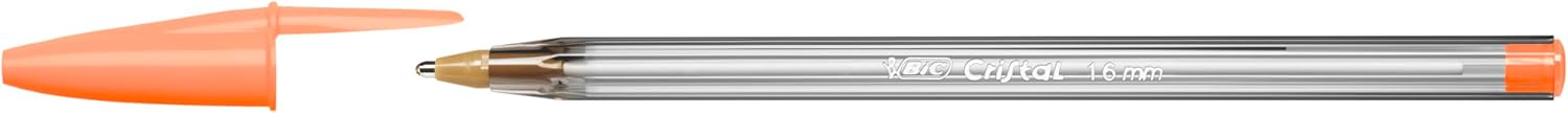 Bic Cristal Multicolour Ballpoint Pens With Wide Tip (1.6mm) Pens For Colourful Writing In Assorted Colours, Pack Of 30