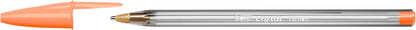 Bic Cristal Multicolour Ballpoint Pens With Wide Tip (1.6mm) Pens For Colourful Writing In Assorted Colours, Pack Of 30