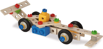 Eichhorn- Eh, Kran Constructor Grúa - Juguete de Madera versátil, 170 componentes, 5 construcciones Diferentes, Multicolor (100039097