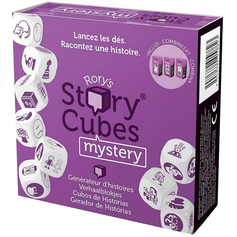 Asmodee Story Cubes: Mystery - Juego de dados multilenguaje, Multicolor (ASMRSC29ML1