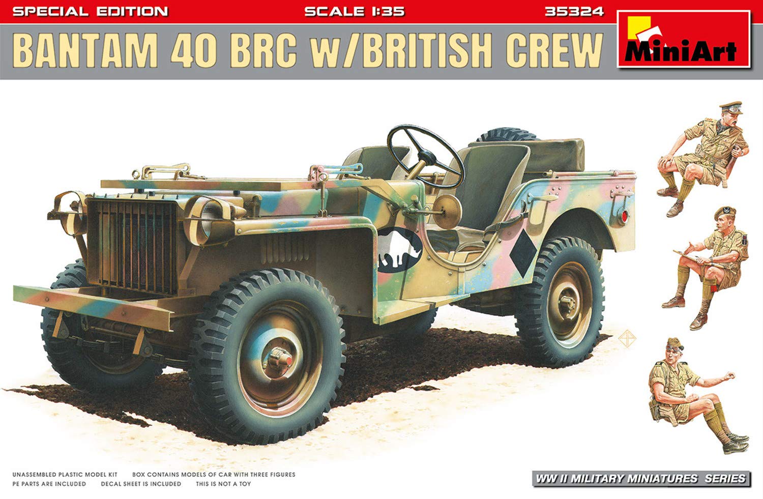 MiniArt- Bantam 40 BRC Kit de Modelo de plástico, Small (35324