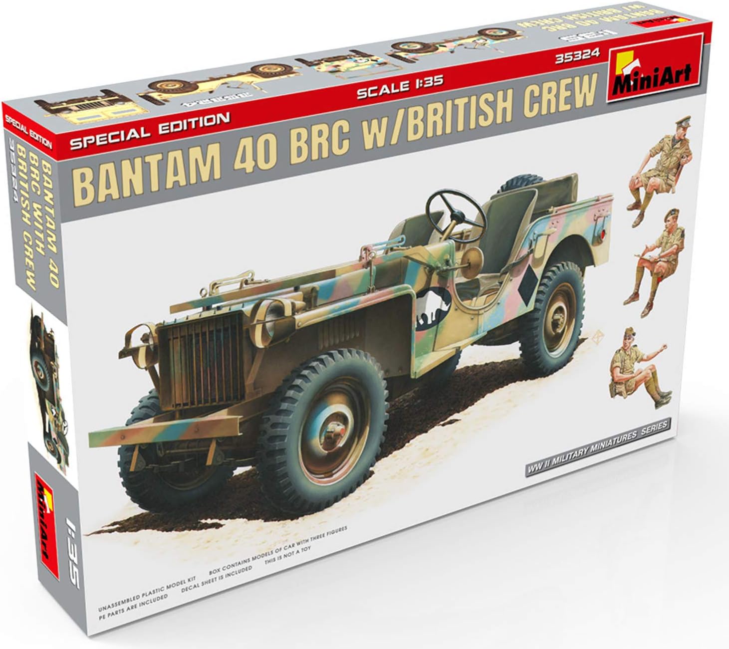 MiniArt- Bantam 40 BRC Kit de Modelo de plástico, Small (35324