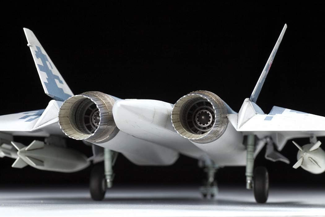 Zvezda 7319 SU-57 500787319-1:72 Sukhoi SU-57-Plastic Construction Model Kit-Assembly-for Beginners-Detailed, Unvarnished