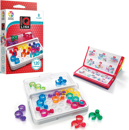Smart Games - IQ Link, Puzzle Game with 120 Challenges, 8+ Years Modern