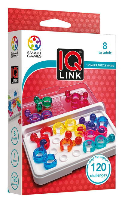 Smart Games - IQ Link, Puzzle Game with 120 Challenges, 8+ Years Modern