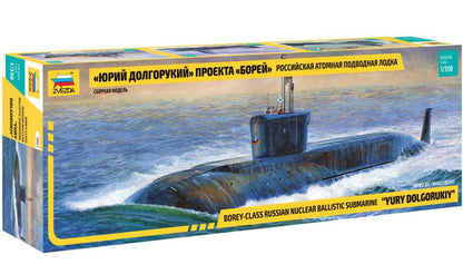 Zvezda 500789061 – 1:350 Nuclear Submarine Yuri Dolgorukij, maqueta, Kit de construcción, construcción, Hobby, Manualidades, Kit de plástico