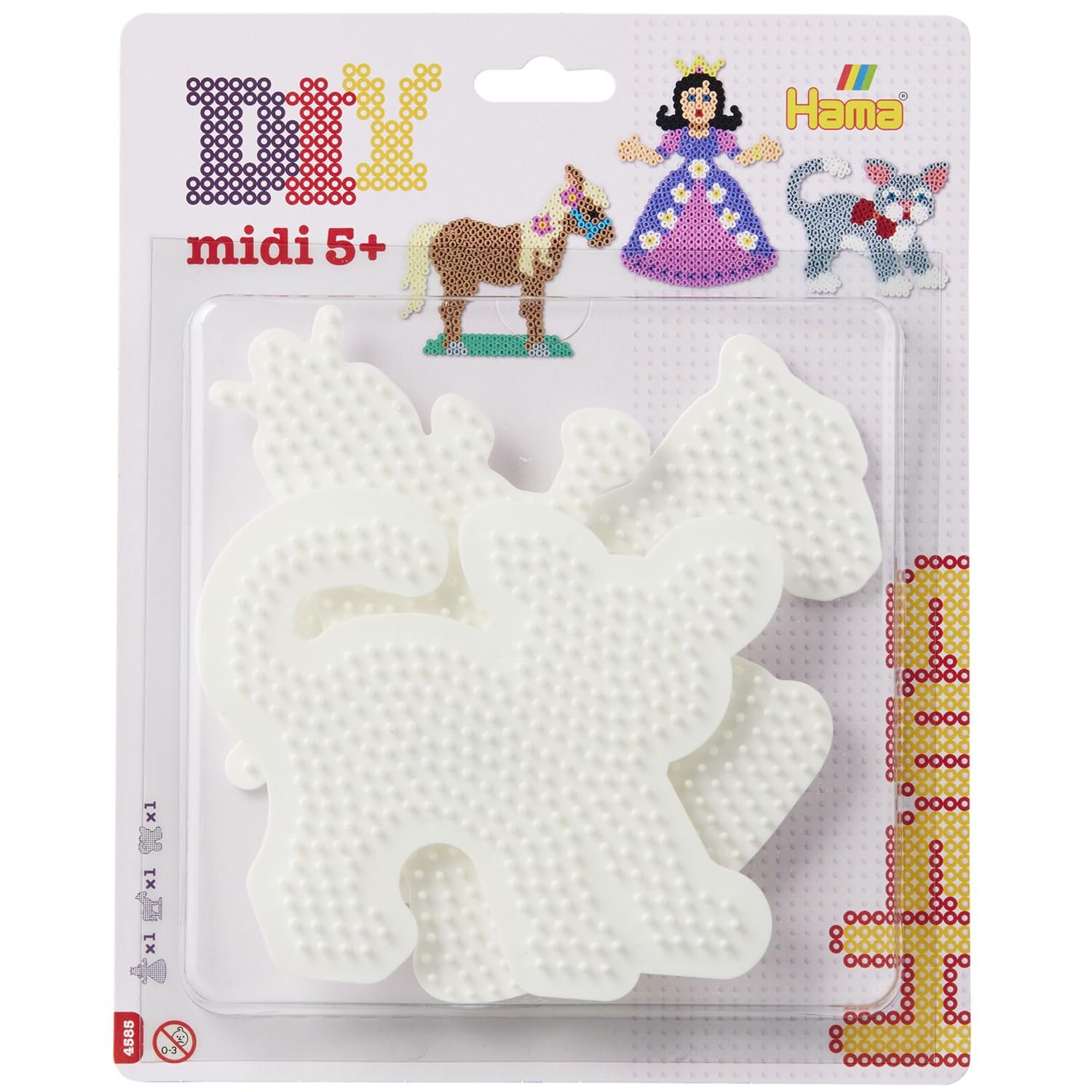 Hama- Cuentas de Planchar, Color Blanco, L (4585