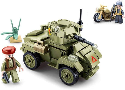 Sluban-M38-B0710 UK Army-MK2 Wheeled Armored Vehicle, Multicolor, Large (M38-B0710