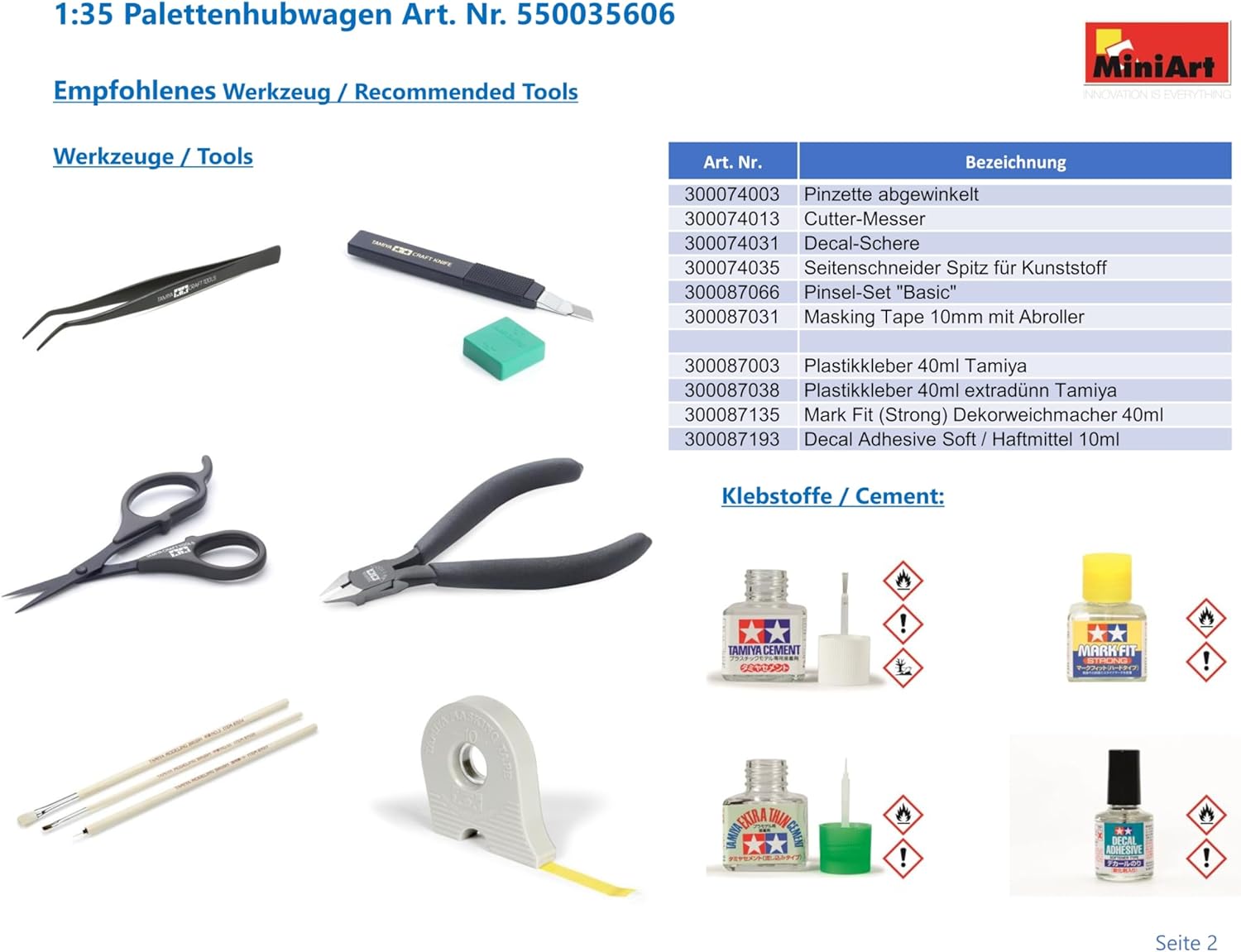 MiniArt- Kit de Modelo de plástico, Small (35606
