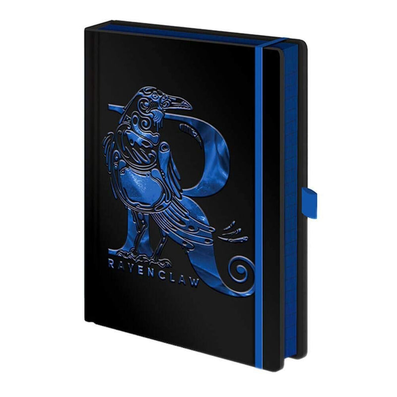 Harry Potter Hardcover A5 Notebook Embossed with Ravenclaw Foil Design - Official Merchandise