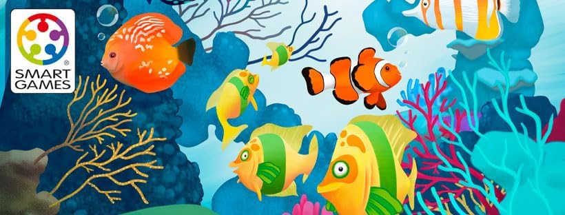 SmartGames - Coral Reef, Magnetic Puzzle Game with 48 Challenges, 4+ Years