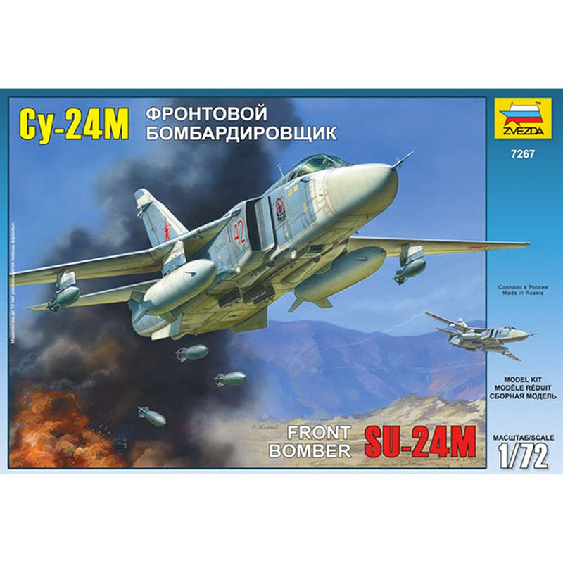 Zvezda 530007267 Sukhoi SU-24M Fencer-D, model kit, plastic kit, assembly kit for assembly, detailed replica