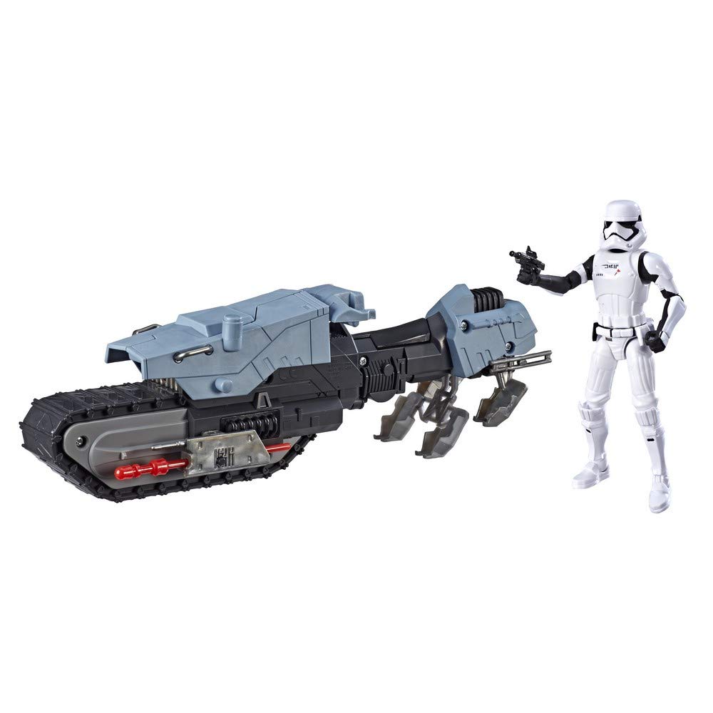Star Wars Galaxy of Adventures First Order Driver and Treadspeeder 5-Inch Scale Figure and Vehicle Toy 2-Pack with Fun Blaster Feature