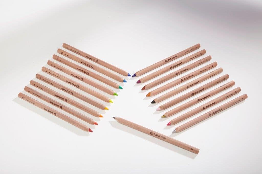 Stockmar Colored Pencils Triangular 18 Colors + 1 Graphite Pencil