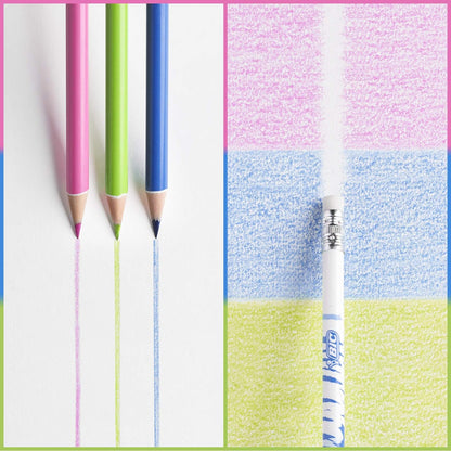 BIC Kids Evolution Illusion Erasable Colored Pencils, Pack of 12