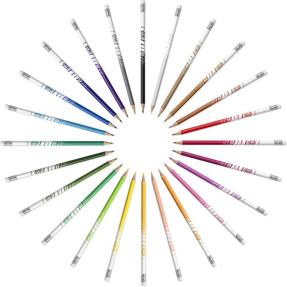 BIC Kids Evolution Illusion Erasable Colored Pencils, Pack of 12
