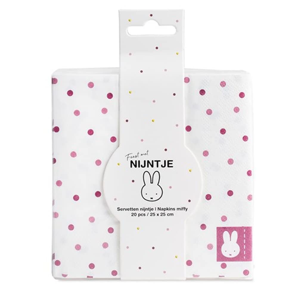 Servetten Nijntje Roze 20st.