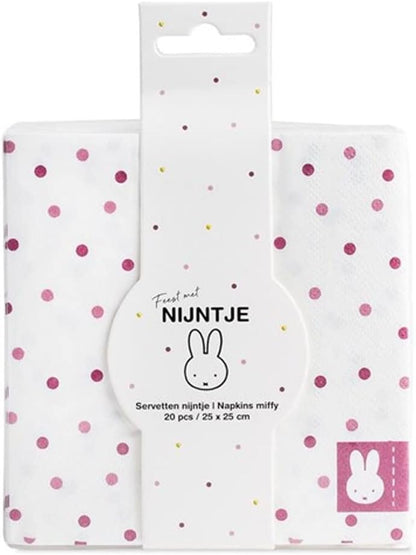 Servetten Nijntje Roze 20st.