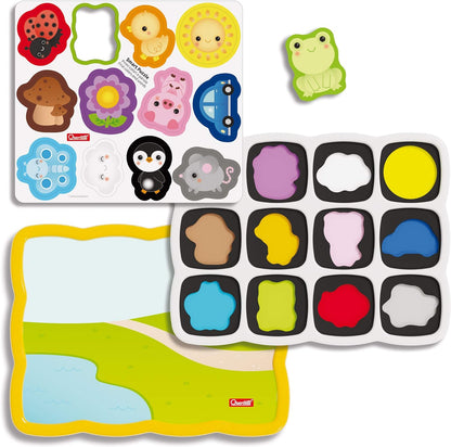 Quercetti - 0231 Smart Puzzle First Words & Colours Shapes & Colours