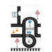Amscan 9906585 - On the Road Birthday Party Paper Loot Bags - 8 Pack Large Loot Bags