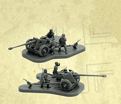 Zvezda 1/72 Pak 40 Anti-tank Gun with Crew # 6257 - Plastic Model Kit