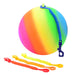 Bal regenboog met koord JohnToy: 23 cm (29621)