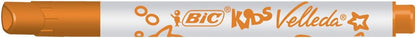 BIC Kids Mini Velleda, Whiteboard Markers Fine Bullet Dry Wipe Markers, Ideal for School or Home, Assorted Colours, Pack of 6
