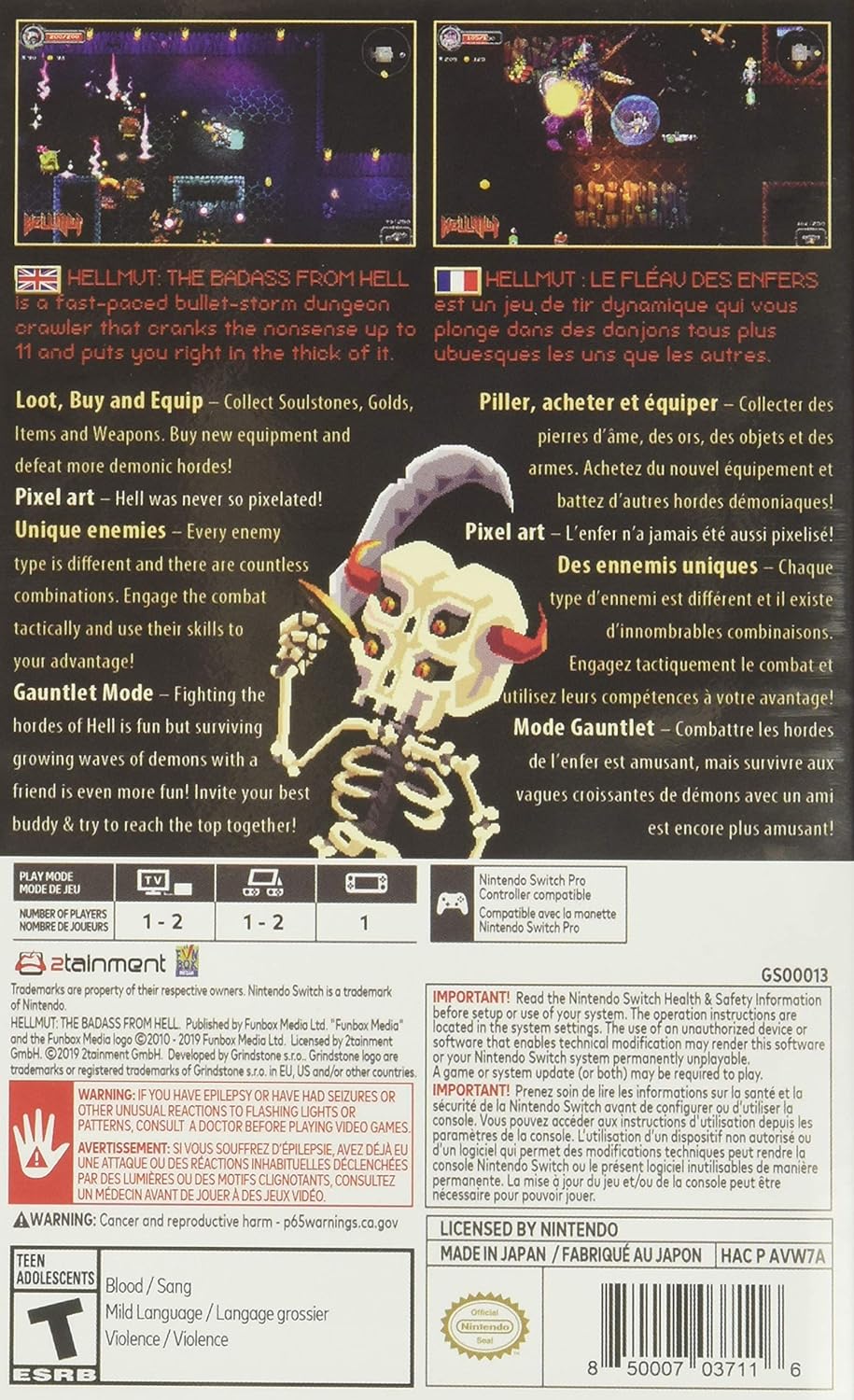 Hellmutt: The Badass From Hell - Nintendo Switch
