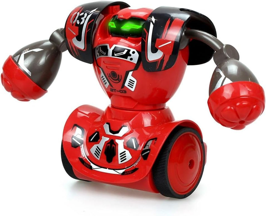 Silverlit- Ycoo by Kombat Boxer, op afstand bestuurd, 14 cm, 1 robot, met punching-balspeelgoed met geluidseffecten, 88053, 1 stuk