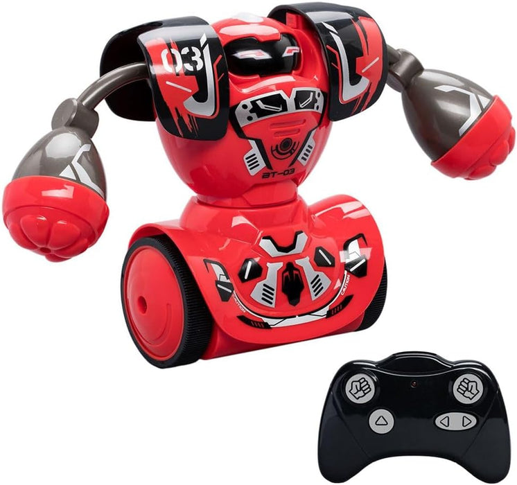 Silverlit- Ycoo by Kombat Boxer, op afstand bestuurd, 14 cm, 1 robot, met punching-balspeelgoed met geluidseffecten, 88053, 1 stuk