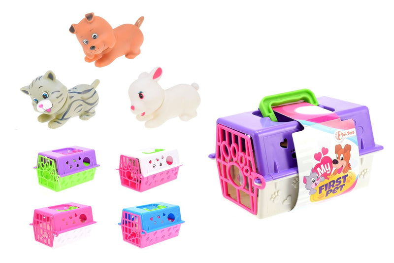 Toi-Toys 00150Z Animal dans Une Valise. 3 Assorties Figurine, Multicolored