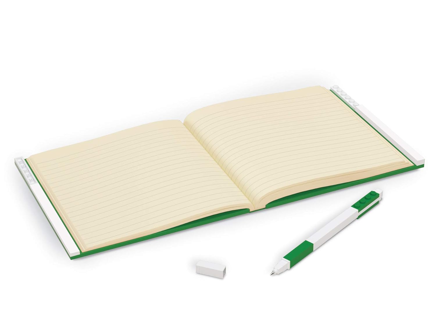 IQ LEGO Cuaderno Estacionario con Cierre - Cuaderno de Papelería con Bolígrafo de Gel