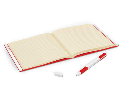 IQ LEGO Cuaderno Estacionario con Cierre - Cuaderno de Papelería con Bolígrafo de Gel