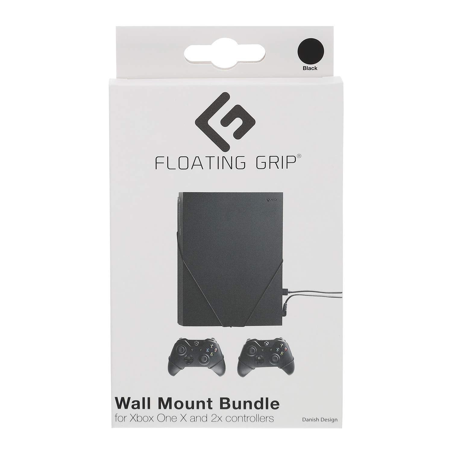 Floating Grips Xbox One X And Controller Wall Mounts - Bundle (Black)