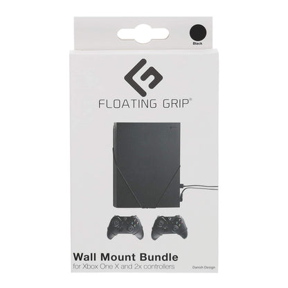 Floating Grips Xbox One X And Controller Wall Mounts - Bundle (Black)