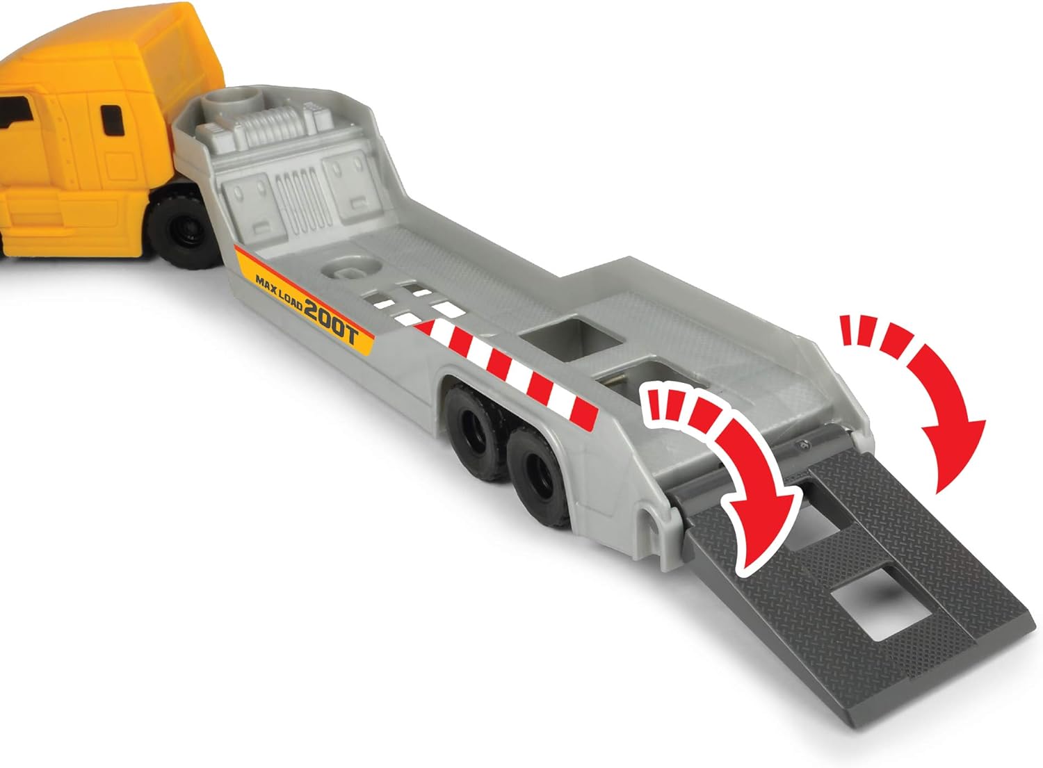 Dickie Toys 203725005 Volvo Micro Builder Truck Toy Vehicle, Yellow/Grey
