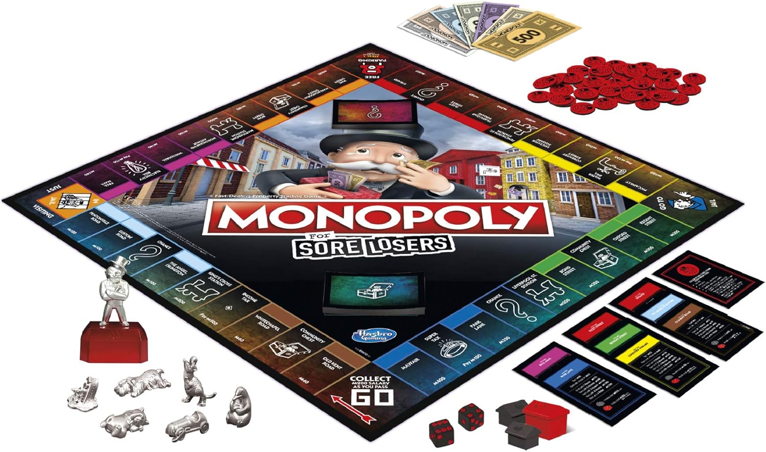Monopoly for Sore Losers Brettspiel für Spieler ab 8 Jahren, das Spiel, bei dem es Sich auszahlt, um zu verlieren (englische Version