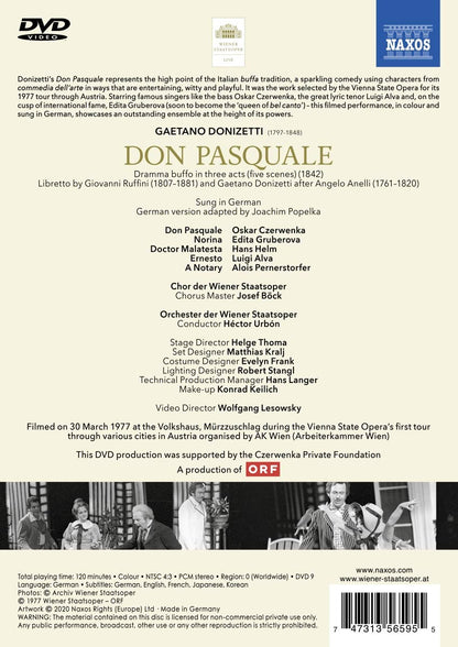 Gaetano Donizetti: Don Pasquale (Wien 1977