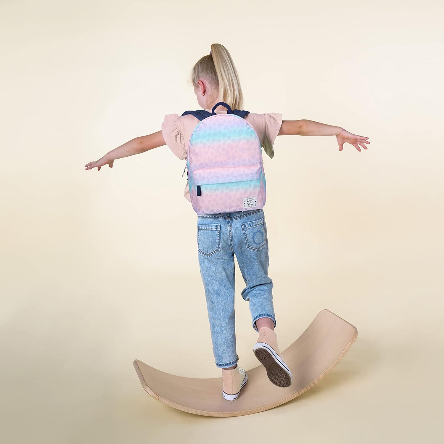 Milky Kiss rugzakken Stay Cute-Backpack-with Your Favorite Hero Print-Ideal for The Young Adventurer-Blue-Multicolour