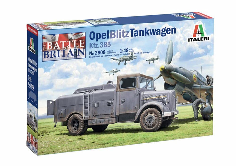 Italeri 2808S 1:48 Sd.Kfz.385 Tank Truck Bat.o.Brit, Model Building, Kit, Stand Model Making, Crafts, Hobby, Gluing, Plastic Construction Kit, True to Detail