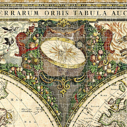 Mindbogglers Gold Jigsaw: Vintage World Map