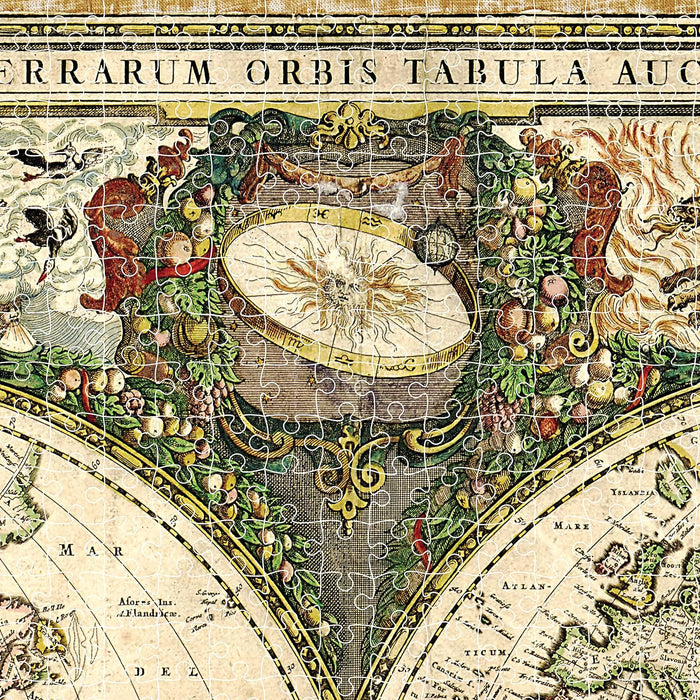 Mindbogglers Gold Jigsaw: Vintage World Map