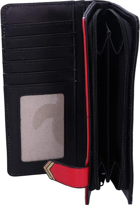 Nemesis Now Iron Maiden Eddie Trooper Embossed Purse, PU Leather, Black, Officially Licensed Iron Maiden, Eddie The Trooper Giftware, Spacious and Stylish, Multiple Slots for Cards and Coins