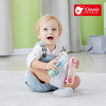 Classic World Rainmaker - Rainmaker Baby Toy - Baby Sensory Toys - Baby Learning and Development Toys - Auditory Instrument Toy - Baby Toys for 2+ Year Olds - Ideal Christmas Stocking Filler, Blue Gre