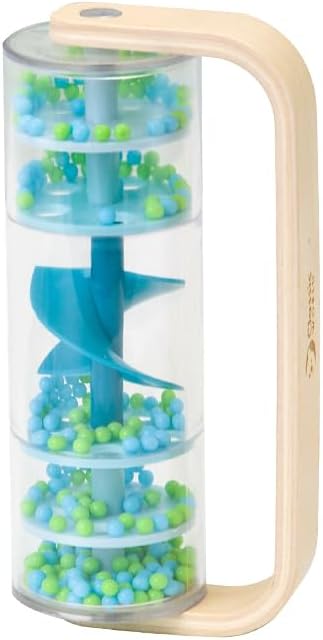 Classic World Rainmaker - Rainmaker Baby Toy - Baby Sensory Toys - Baby Learning and Development Toys - Auditory Instrument Toy - Baby Toys for 2+ Year Olds - Ideal Christmas Stocking Filler, Blue Gre