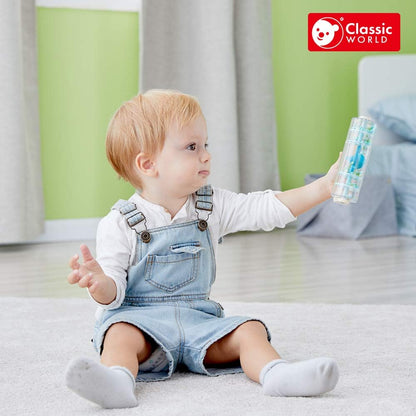 Classic World Rainmaker - Rainmaker Baby Toy - Baby Sensory Toys - Baby Learning and Development Toys - Auditory Instrument Toy - Baby Toys for 2+ Year Olds - Ideal Christmas Stocking Filler, Blue Gre
