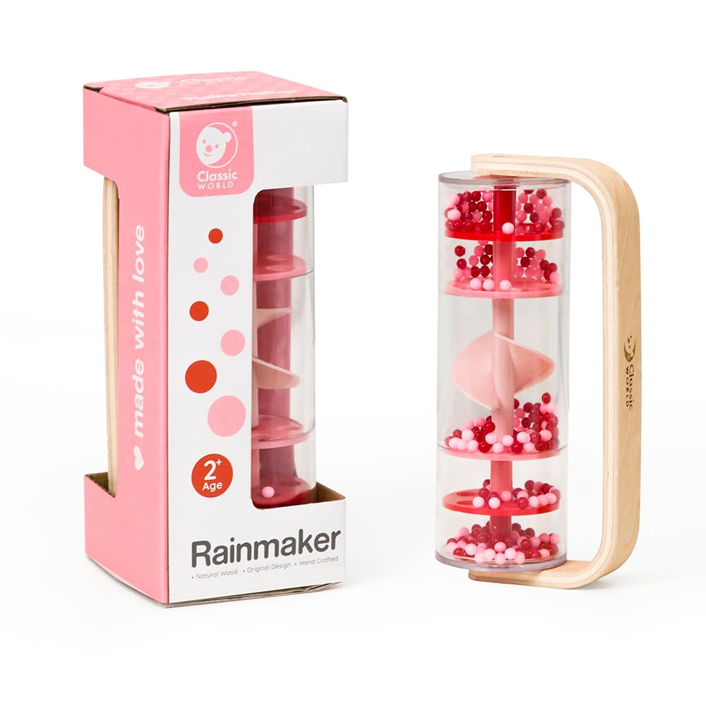 Classic World Rainmaker - Rainmaker Baby Toy - Baby Sensory Toys - Auditory Instrument Toy - Baby Toys for 2 Year Olds + - Ideal Christmas Stocking Filler