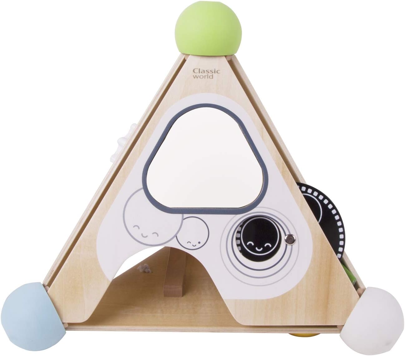 Classic World Wooden Pyramid Activity Box, Educational Activity Cube, Baby Multi-functional Activity Centre, 33 x 35 x 29 cm, 2 Years+